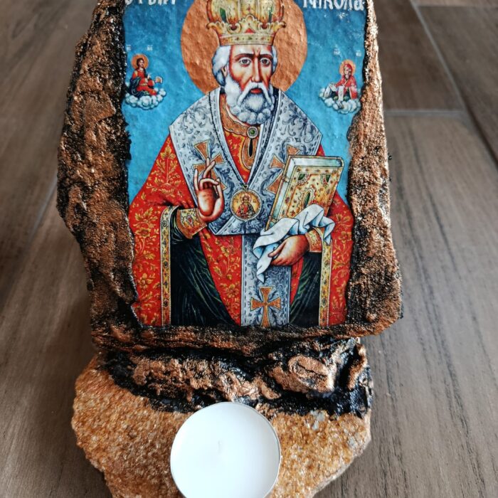 Икона на камък "Св. Никола"