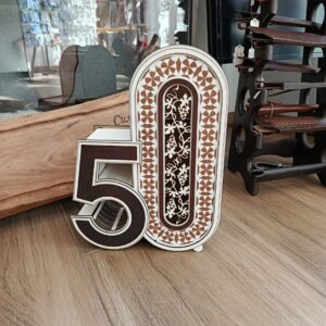 Юбилейна кутия "50 г." за бутилка