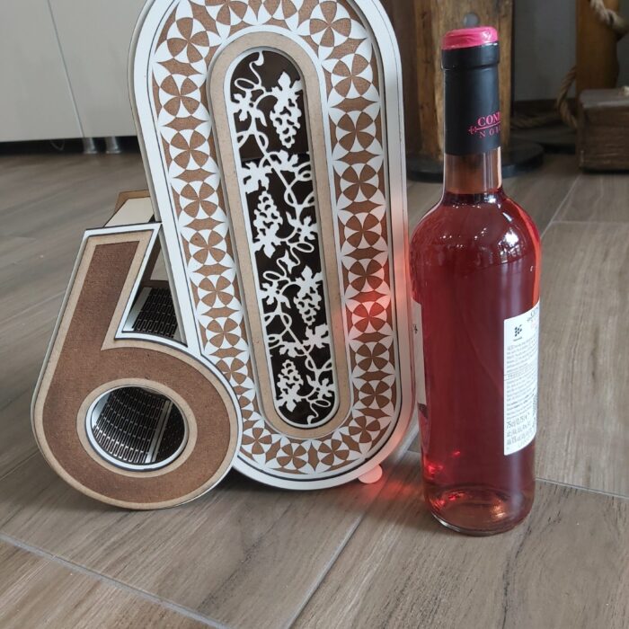 Юбилейна кутия "60" за бутилка